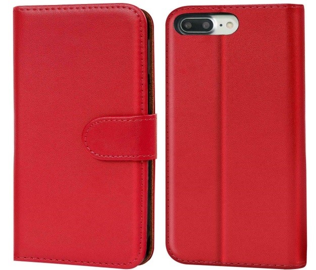 Bookcase Book Cover for iPhone (black, pink, red, brown)